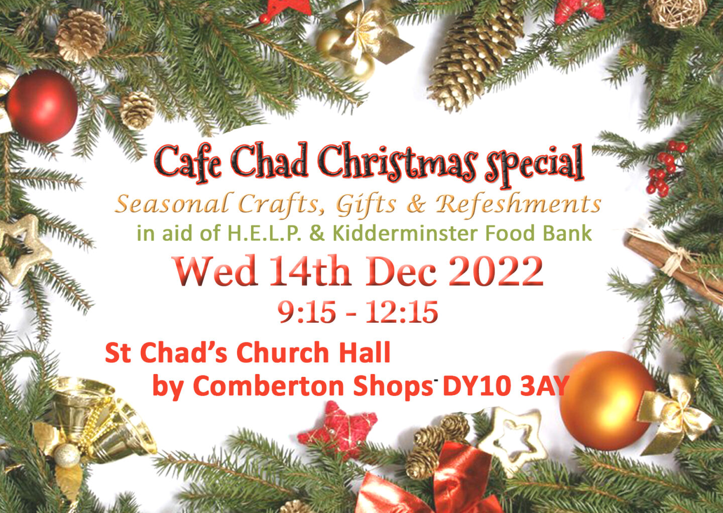 Cafe Chad Christmas Special event – The Parish of Kidderminster East