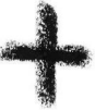grey blurred edge cross